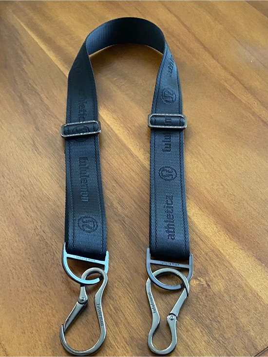 lululemon athletica Handbags - Lululemon Athletica Black Adjustable Strap with Gunmetal Clips